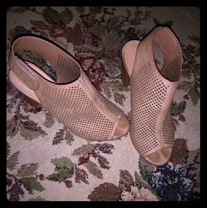 Women's Solanz Perforated Summer Heeled Booties.